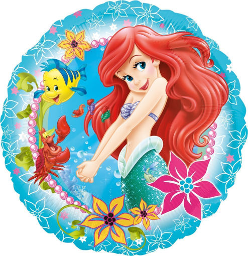Picture of PRINCESS ARIEL ROUND FOIL BALLOON - 17 INCH